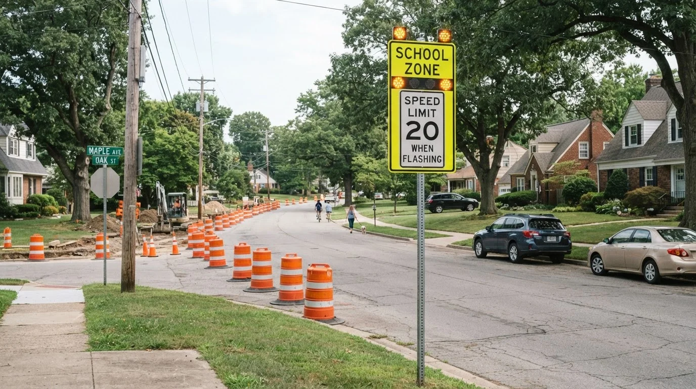 Driving in School Zones, Work Zones, and Emergency Scenes: What the Law Expects