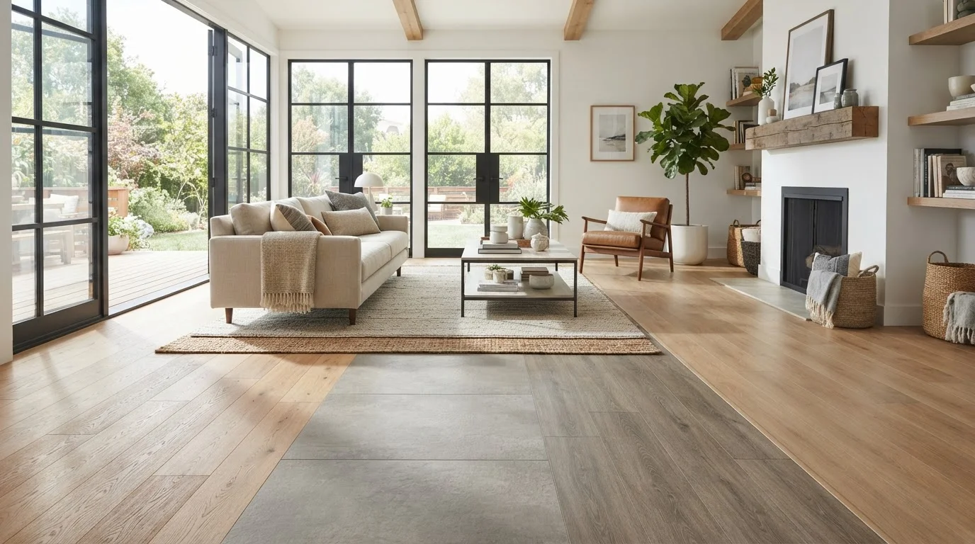 Flooring That Holds Up: Comparing Hardwood, LVP, Tile, and Laminate