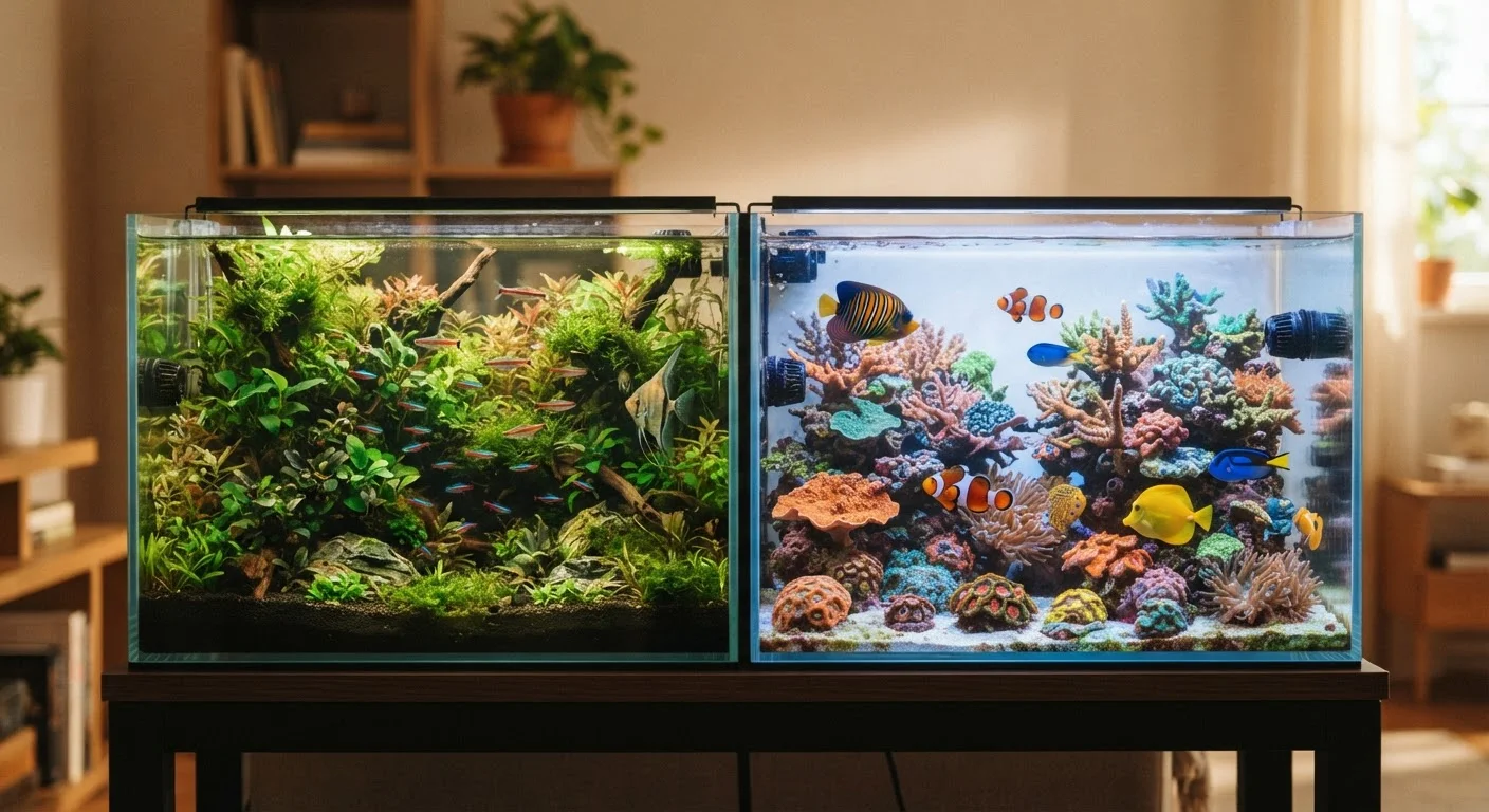 Freshwater vs. Saltwater Aquariums: What Beginners Should Know