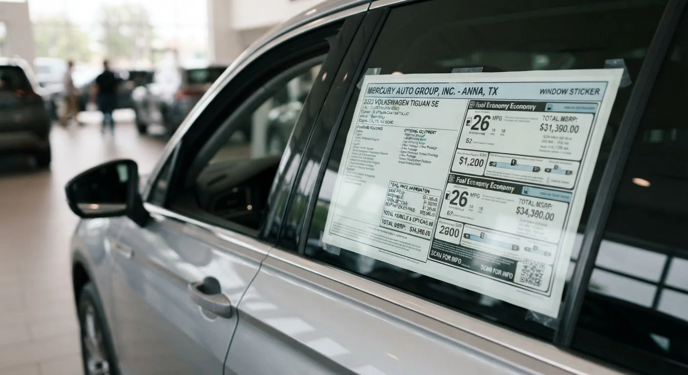 Reading a Window Sticker: Every Line on a Monroney Label Decoded
