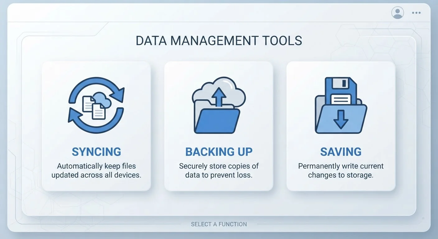 Syncing, Backing Up, and Saving: Three Things That Sound the Same but Aren't